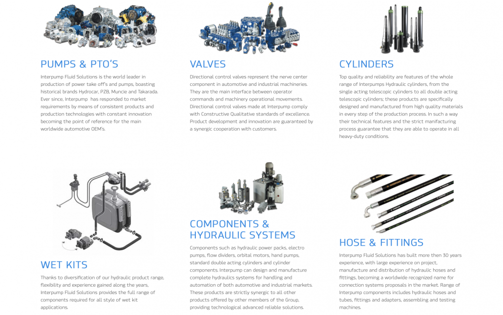 hydraulic components