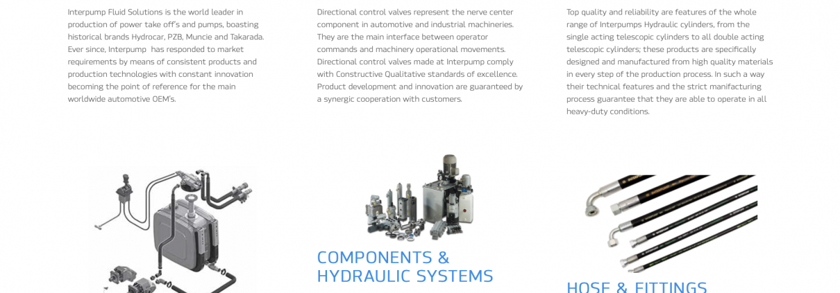 hydraulic components